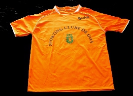 Sporting Clube de Goa jersey orange India Portugal Vasco da Gama